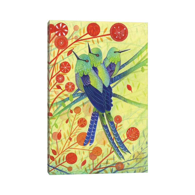 Hummingbirds by Michelle Campbell - Wrapped Canvas Gallery-Wrapped Canvas Giclée, 20.32 cm H x 30.48 cm W