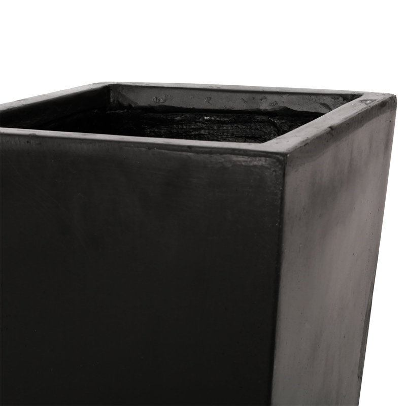 Pot à fleurs 13 "X 32,5" Mgo, Noir