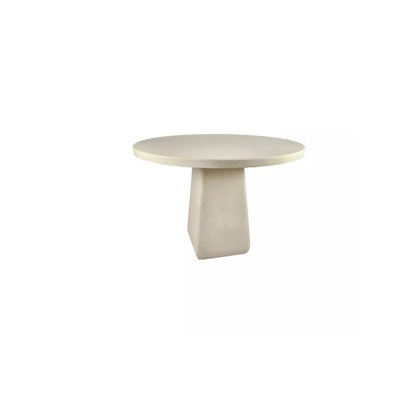 Alexes Makura Off-White Low Dining Table Cement