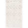 Glam Geometric White Silver Area Rug