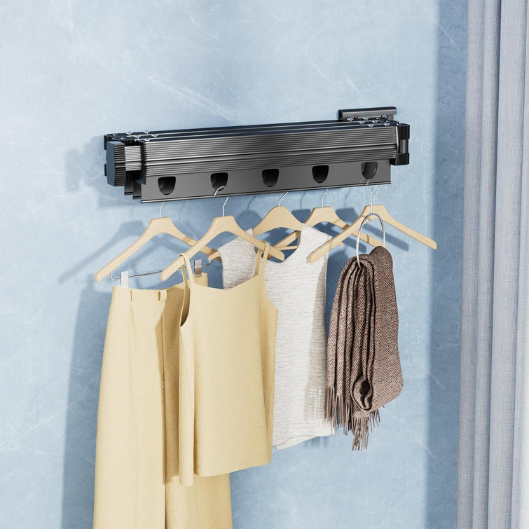 Space-saving Drying Rack, Wall Mounted Collapsible Clothes Towels