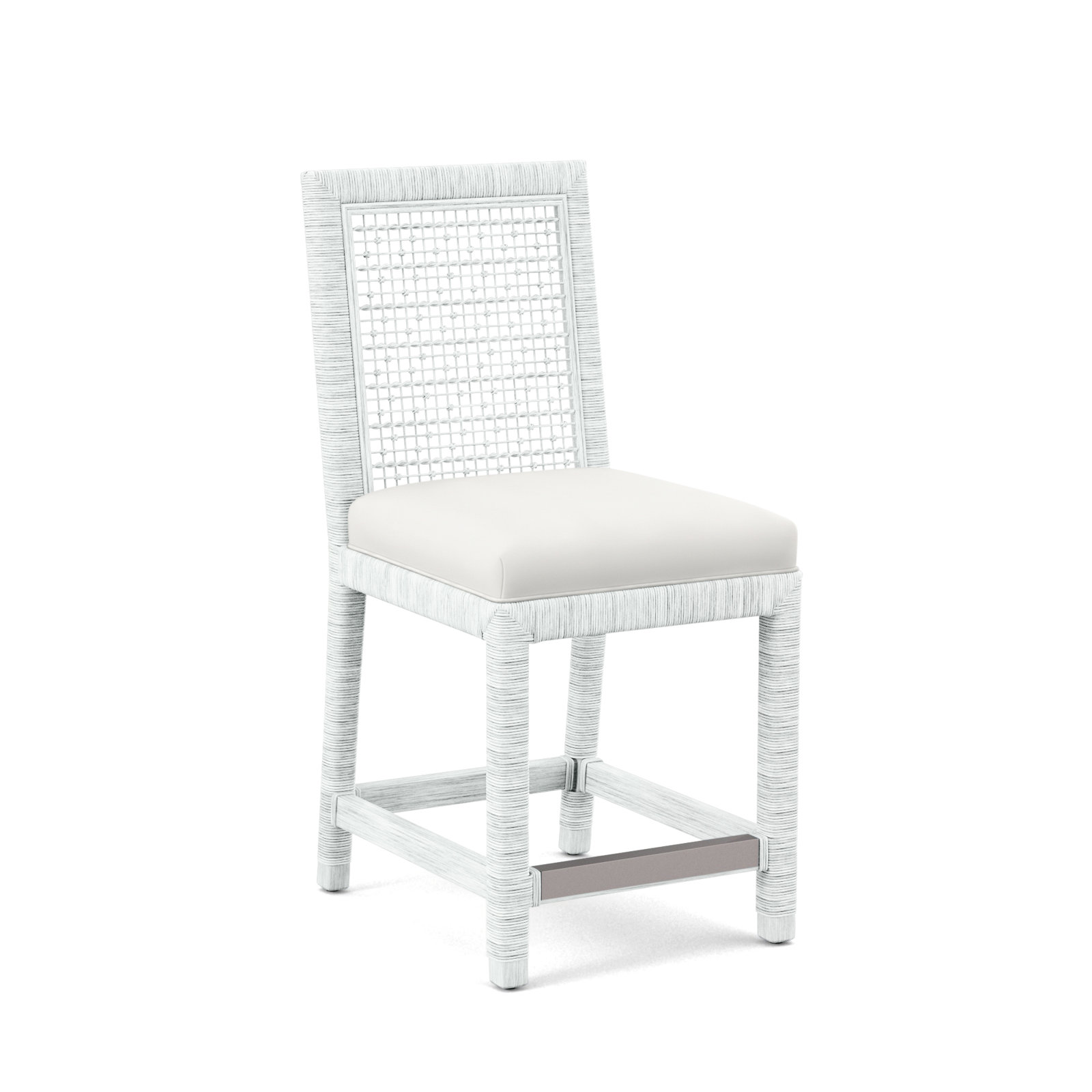 Scotia 24" Counter Stool, Frost White, Elite Ivory