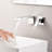 Modern Wall Mount Waterfall Bathroom Sink Faucet,Single Handle Bathroom Vanity Faucets-102533376