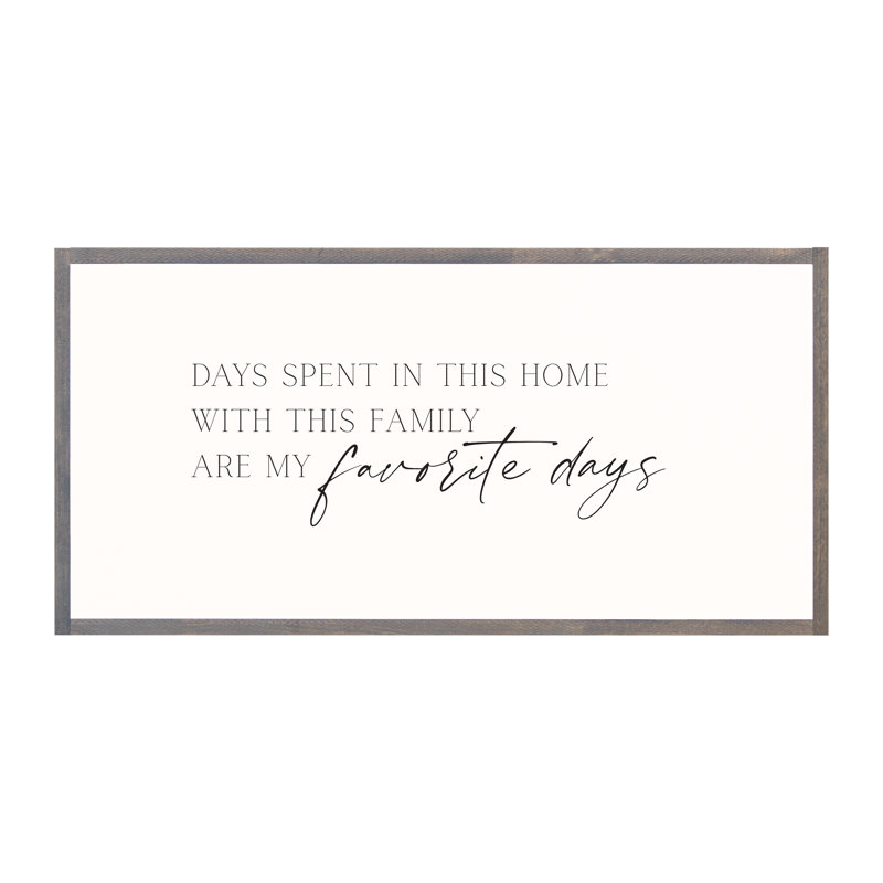«Days Spent Wood», art mural encadré, Gris patiné