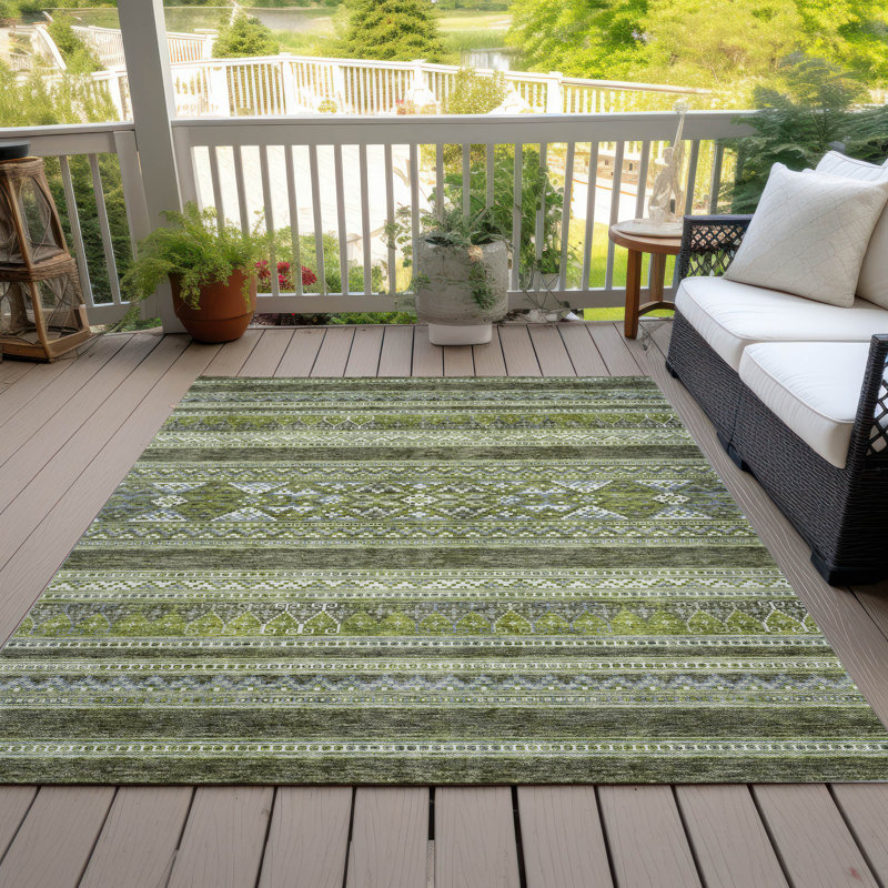 Tapis intérieur / extérieur Myiakya, Rectangle 8 pi x 10 pi