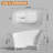 KAKUSIGA 51-inch Freestanding Deep Soaking Bathtub, Stone Resin Solid Surface