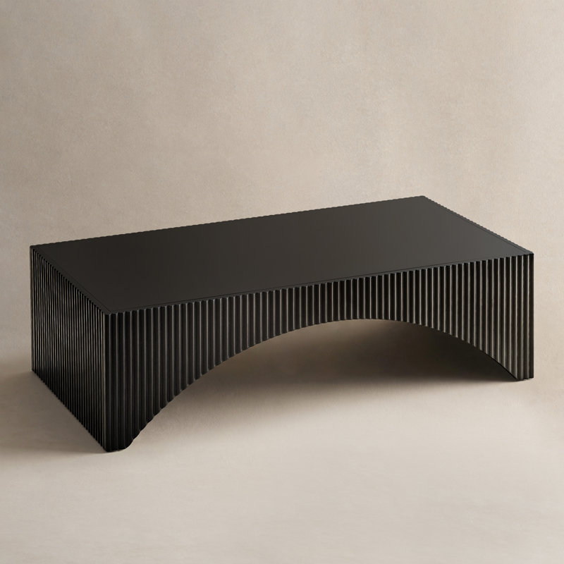 Pedestal Coffee Table, Black