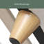 Structure de lit tapissier moderne avec tissu en lin et pieds en bois massif-1700307575