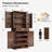 72" Kitchen Pantry Storage Cabinet with 8 Hanging Shelves and 3 Sliding Drawers-832305671
