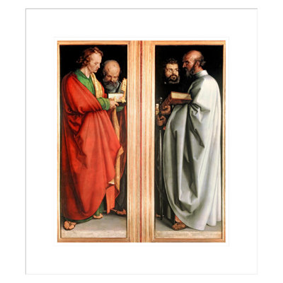 St. John with St. Peter and St. Paul with St. Mark by Albrecht Dürer -Framed Giclee Print