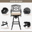 Tabouret de bar pivotant en aluminium pour l'extérieur 30 po avec coussin Sunbrella-1328892553