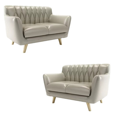 Banc rembourré en similicuir Modern Fashion Simple
