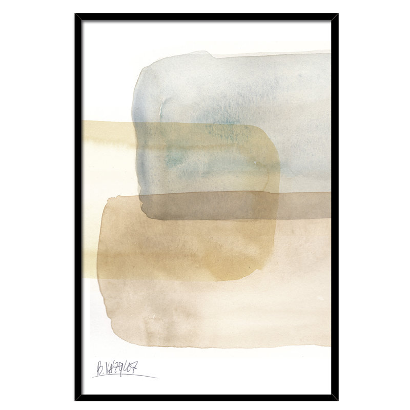 Design Comp Big I by Bruno Vázquez - Single Picture Frame Painting, 60cm H x 40cm W x 3cm D