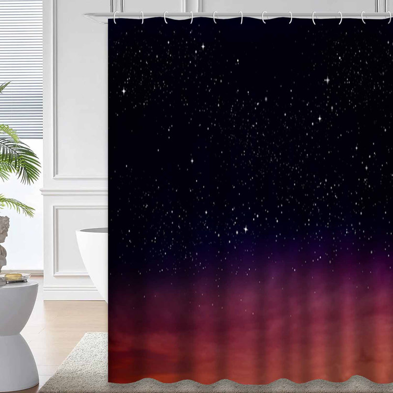 Rideau de douche avec 12 crochets Sky Sky, L 72 po x l 72 po