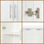Garde-manger blanc avec 2 portes et 3 tablettes, armoire de rangement autoportante pour la cuisine, la salle à manger et le salon - L 29,5 po x l 15,75 po x H 70,9 po-333372567