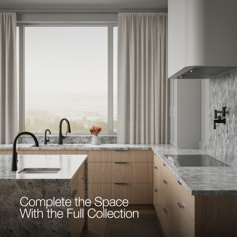 Transitional Beverage Faucet, Matte Black