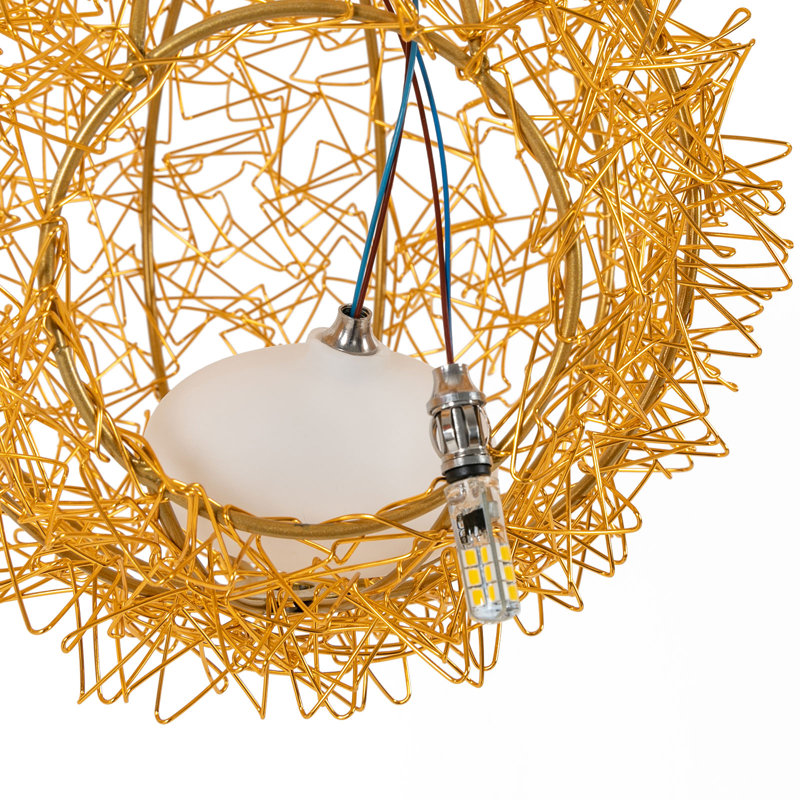 Lasseter 8 - Light Birdcage Chandelier
