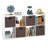 Decorative 8 Cube Bookcase With Premium Fabric Bins-109786655