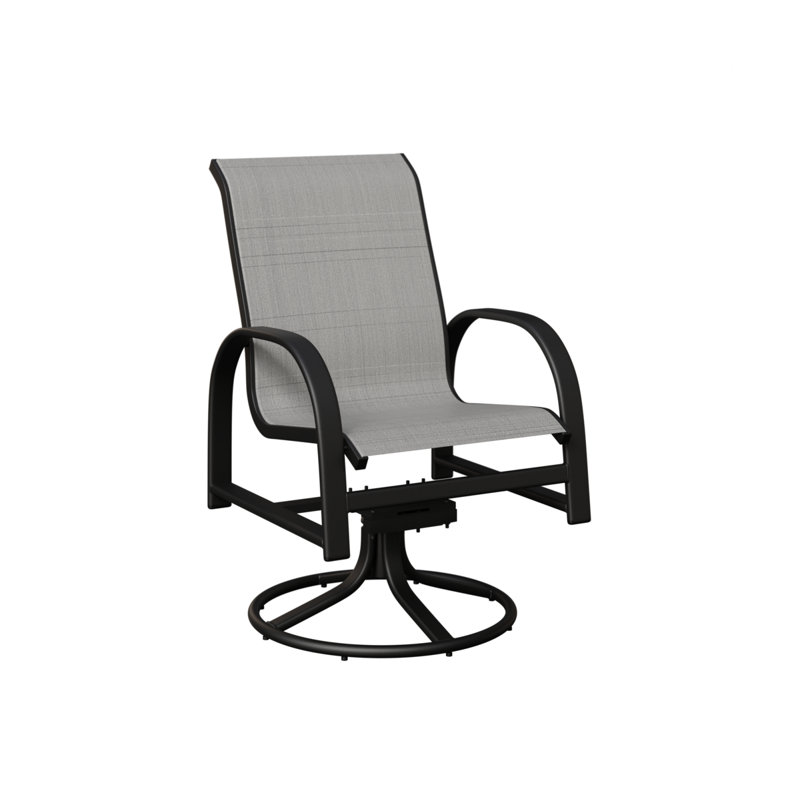 Chaise berçante berçante pivotante Berlin Gardens, Charm platine, Noir mat