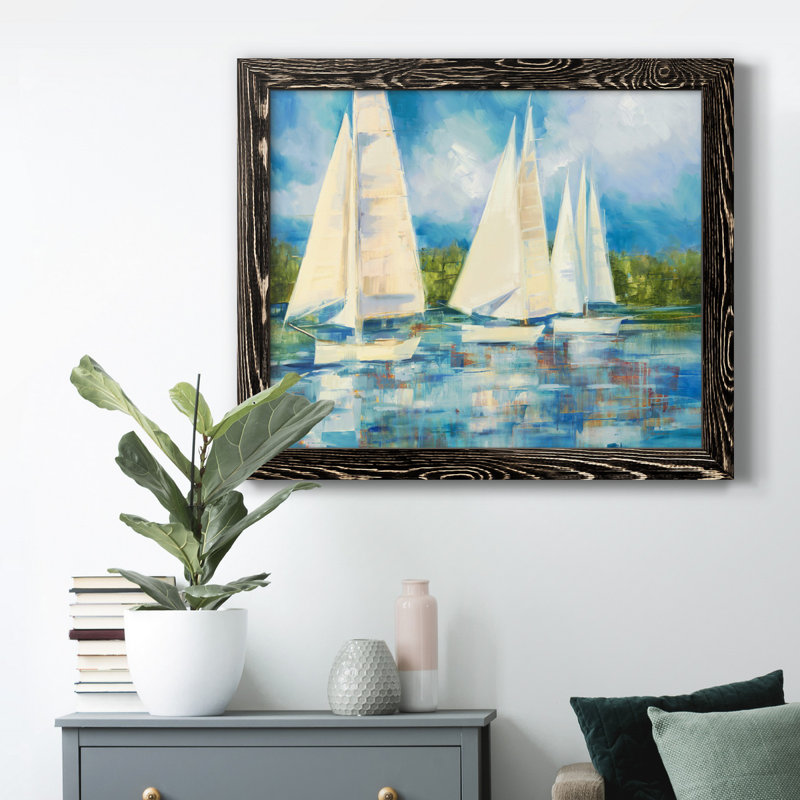 Voile transparente - cadre photo, reproduction d'art sur toile, Cadre noir, H 24 po x l 18 po x P 1,5 po