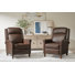 Ensemble de deux fauteuils inclinables manuels Owensville