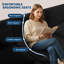 Canapé d'angle modulaire surdimensionné de 262 cm (103 po) avec assise profonde, revêtement en velours, supporte jusqu'à 544 kg (1 200 lb), flanelle noire, format appartement
