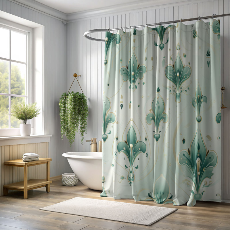 Game Graphics - Premium Shower Curtain, 74"H x 71"W