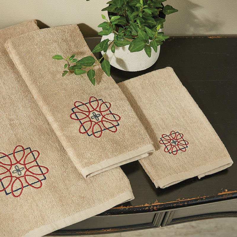 Ensemble de 4 serviettes pour chambre d'amis Mahduz