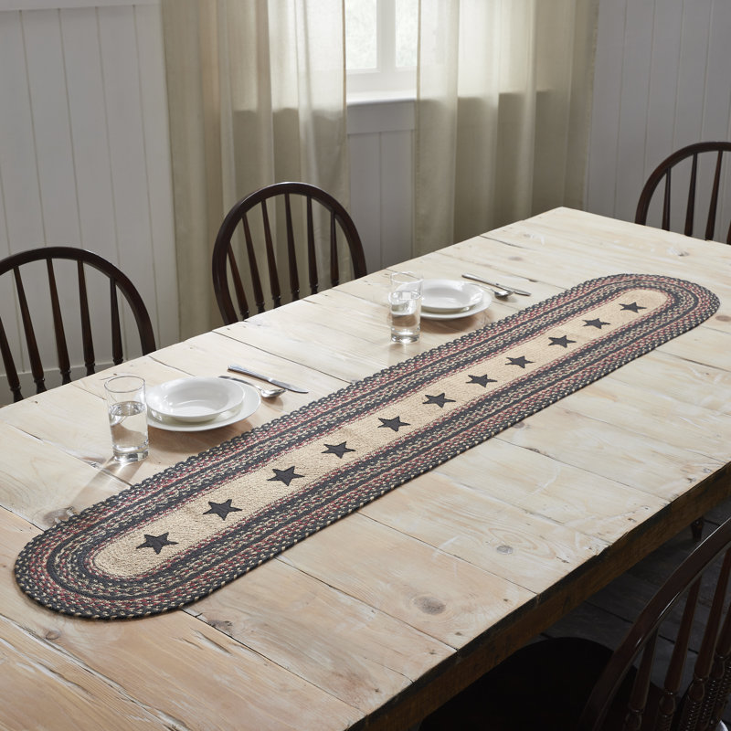 Geometric Round Table Runner, 13" x 72"