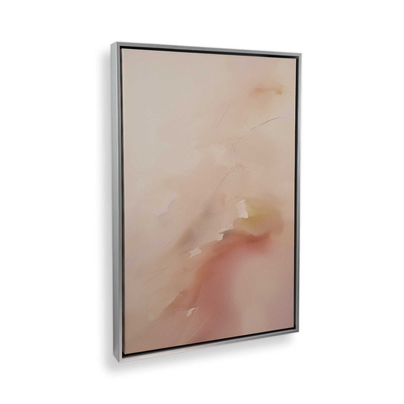 Pastel Paradise Delight I, H 18,75 po x l 12,75 po x P 1,75 po, Cadre flottant en chrome poli