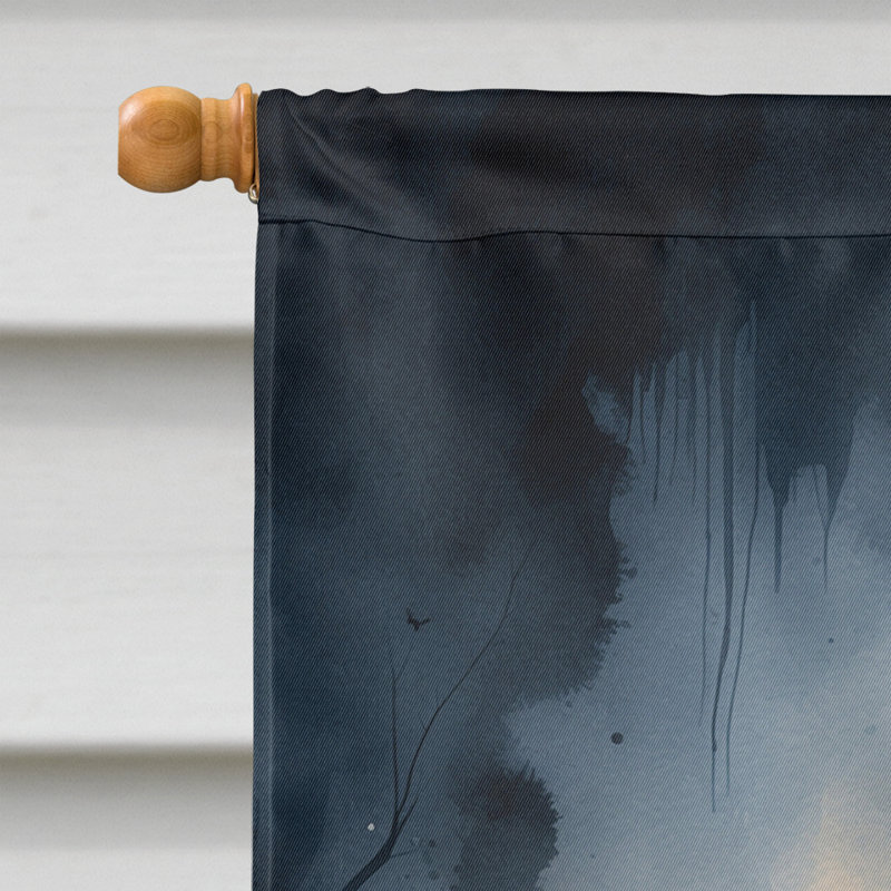 Drapeau de chiot Halloween House, Teckel
