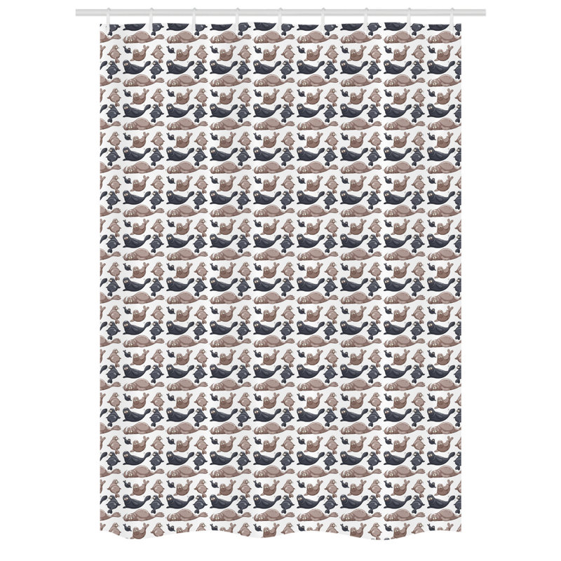 Dauda Shower Curtain with Hooks Included, 54" W x 78" L