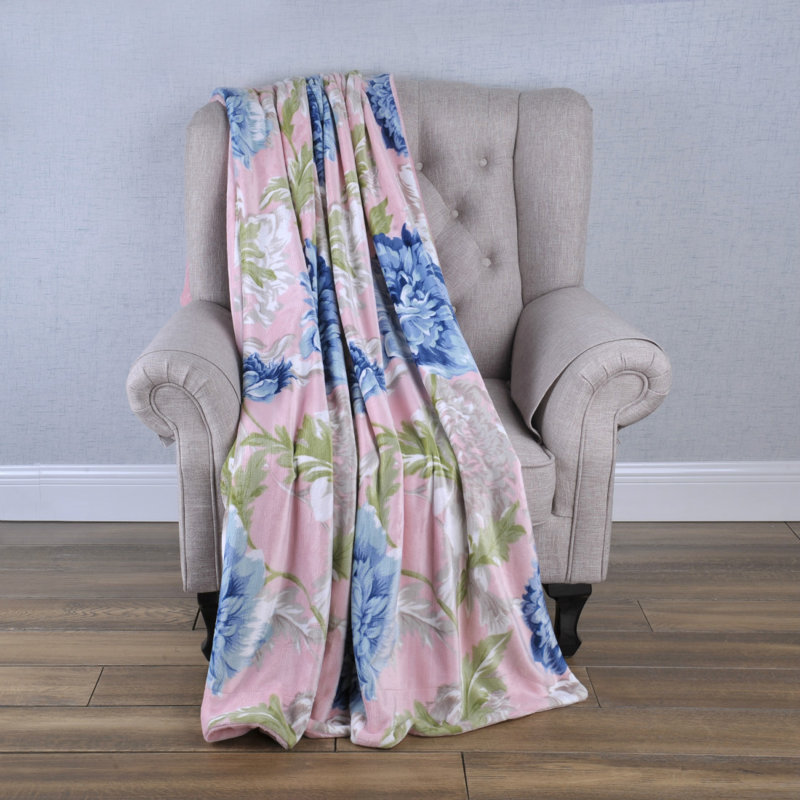 Throw Blanket, Geranium Blue