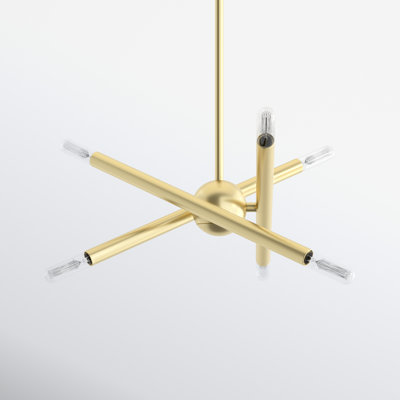 Poco 6 - Light Metal Dimmable Chandelier