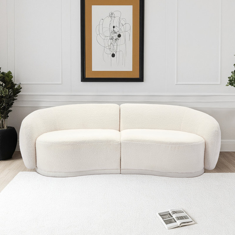Kullervo Upholstered 83'' Sofa, White