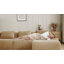 Canapé modulaire en forme de L de 114 po, canapé surdimensionné à assise profonde avec repose-pieds, revêtement en flanelle, vert-1401815613