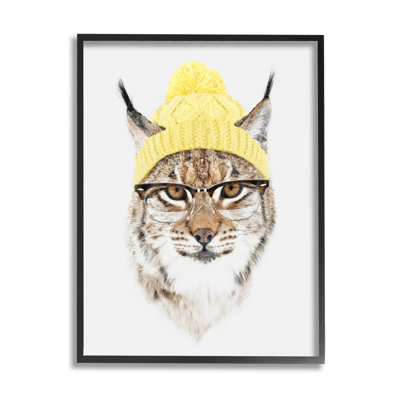 " Bobcat Hipster Beanie Wildlife " by Robert Farkas