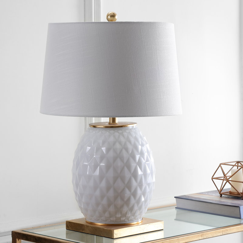 Knorr Table Lamp, White/Gold