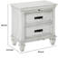 Table de chevet 2 tiroirs Clemen