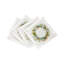 Wreath Flowers Hemstitch Cocktail 6" Linen/Cotton Napkin-122609848