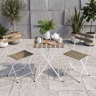 Acacia Solid Wood Patio Dining Set Table,
