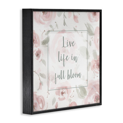 Live Full Bloom Florals Framed Giclee, design by Carol Robinson