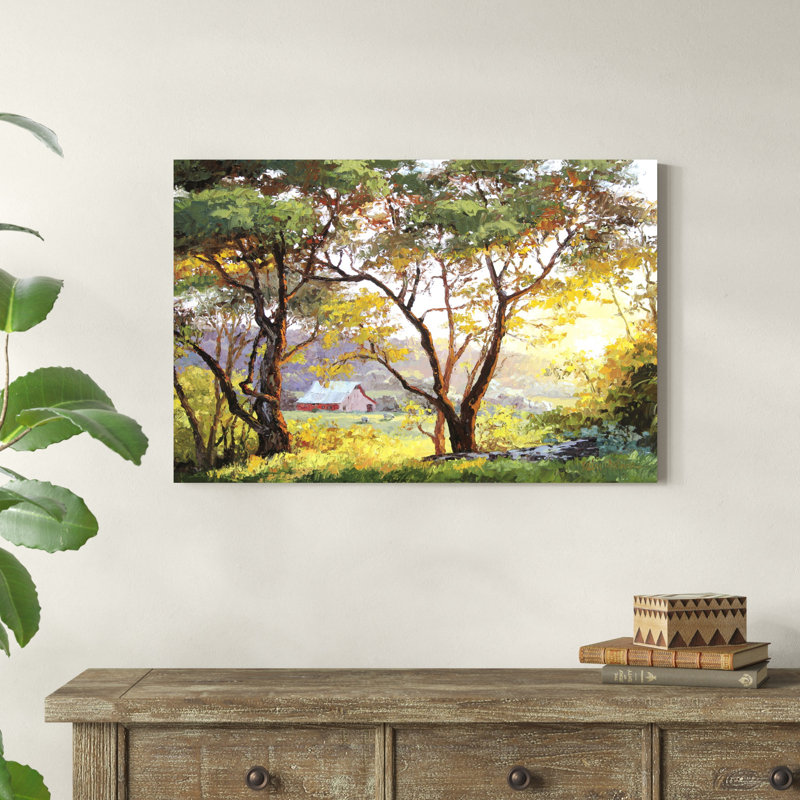 Paysage bruni, H 24 po x l 36 po x P 1,25 po
