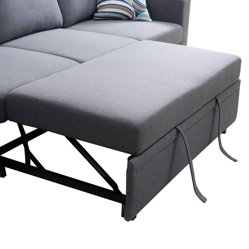 Queenie Sackcloth 6-Pieces Living Room Sofa Bed
