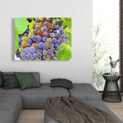 Bunch of Grapes - Kitchen Illustrative Canvas for Home Decor
