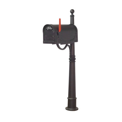Schermerhorn Aluminum Post Mounted Post Box