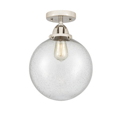 Alphonsa Glass LED Semi Flush Mount