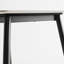Grande table de salle à manger moderne en pierre avec base en métal robuste pour cuisine 1,6 m
