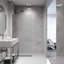 Paroi de douche fixe sans cadre de l 34 po x H 74 po avec verre de 3/8 po Zenith-99084462