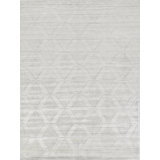 Lotus Handmade Wool/Bamboo Silk, Ivory Area Rug